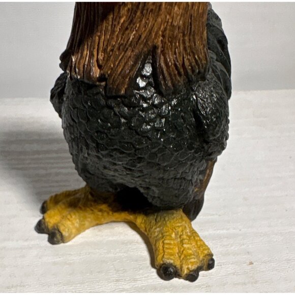 Rooster Figurine Hand Painted 4" Signed 1985 Farmhouse Decor Resin - Picture 8 of 14